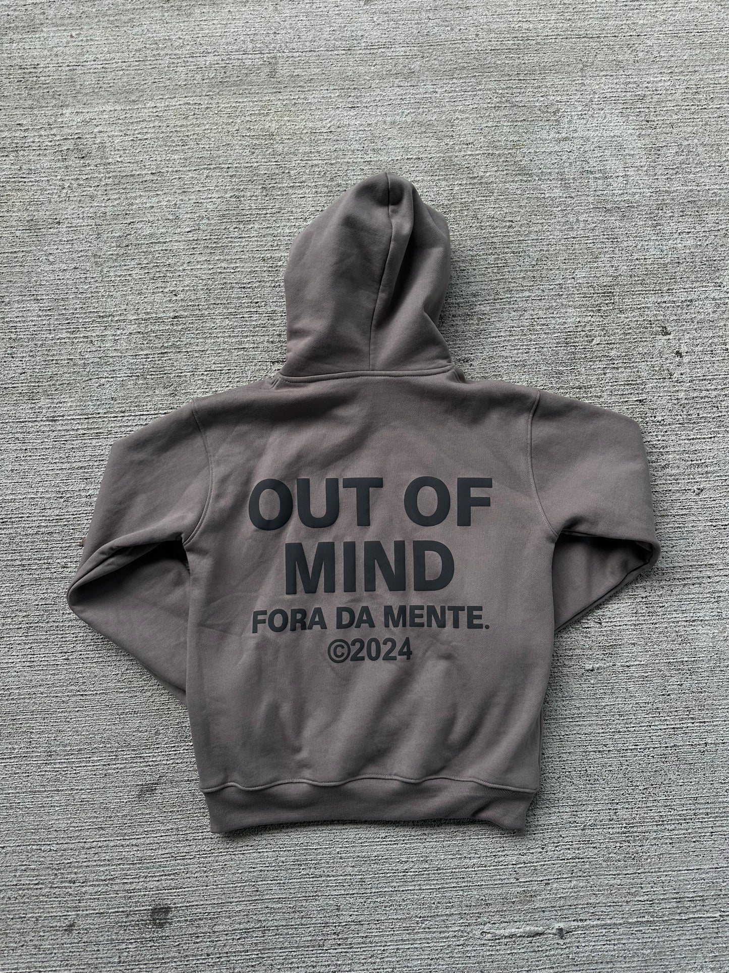 GREY "OUT OF MIND" HOODIE