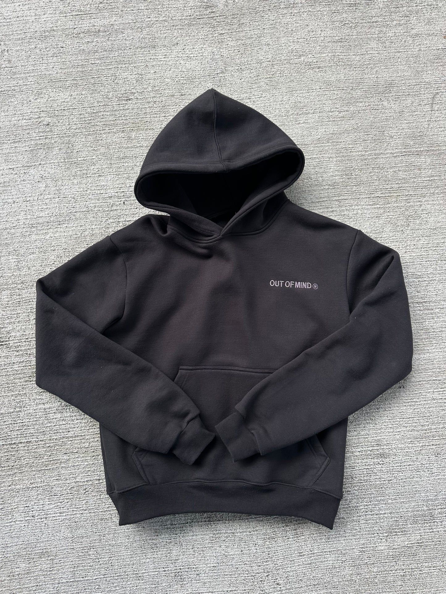 BLACK “OUT OF MIND” HOODIE